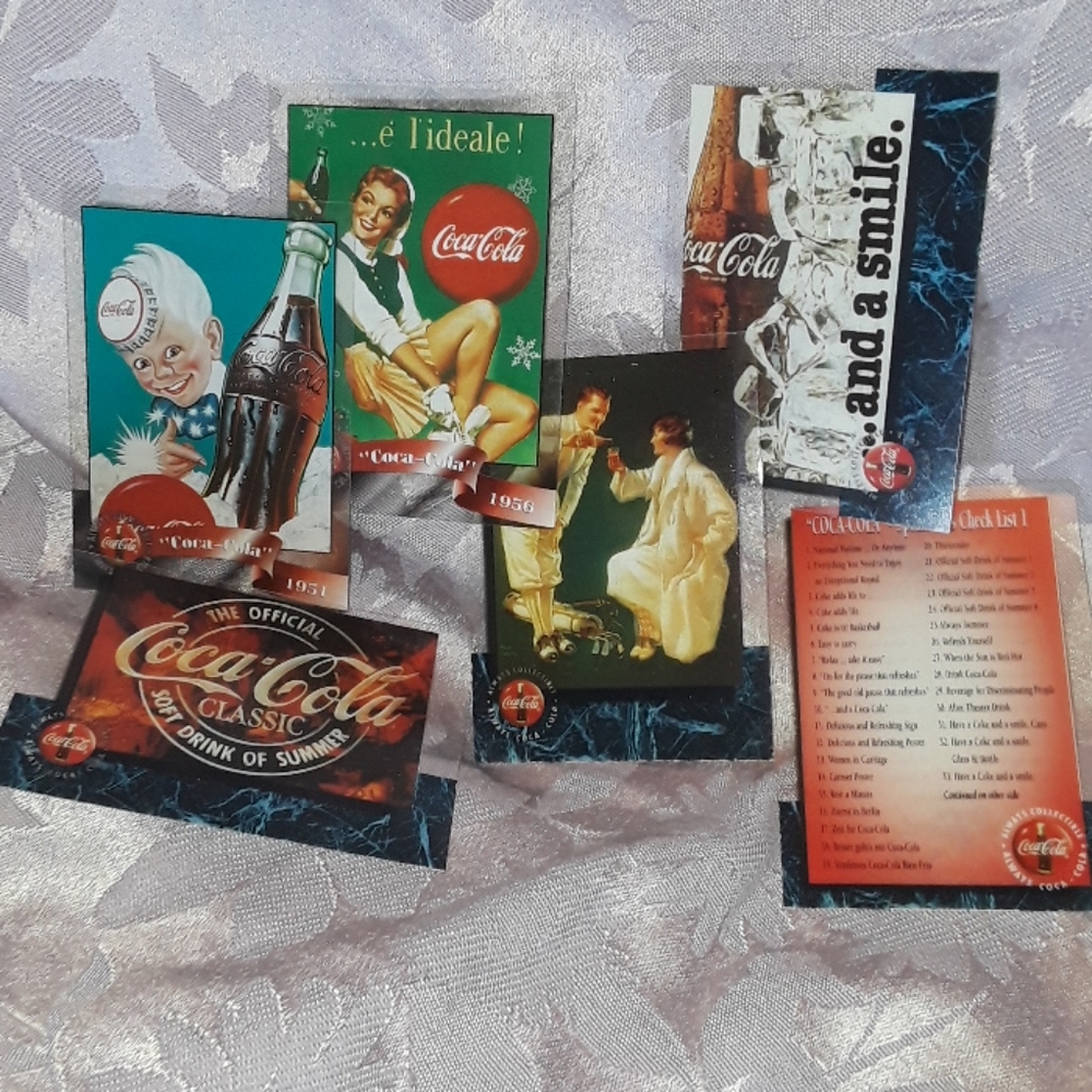 1995-1996 Coke collector cards/cells